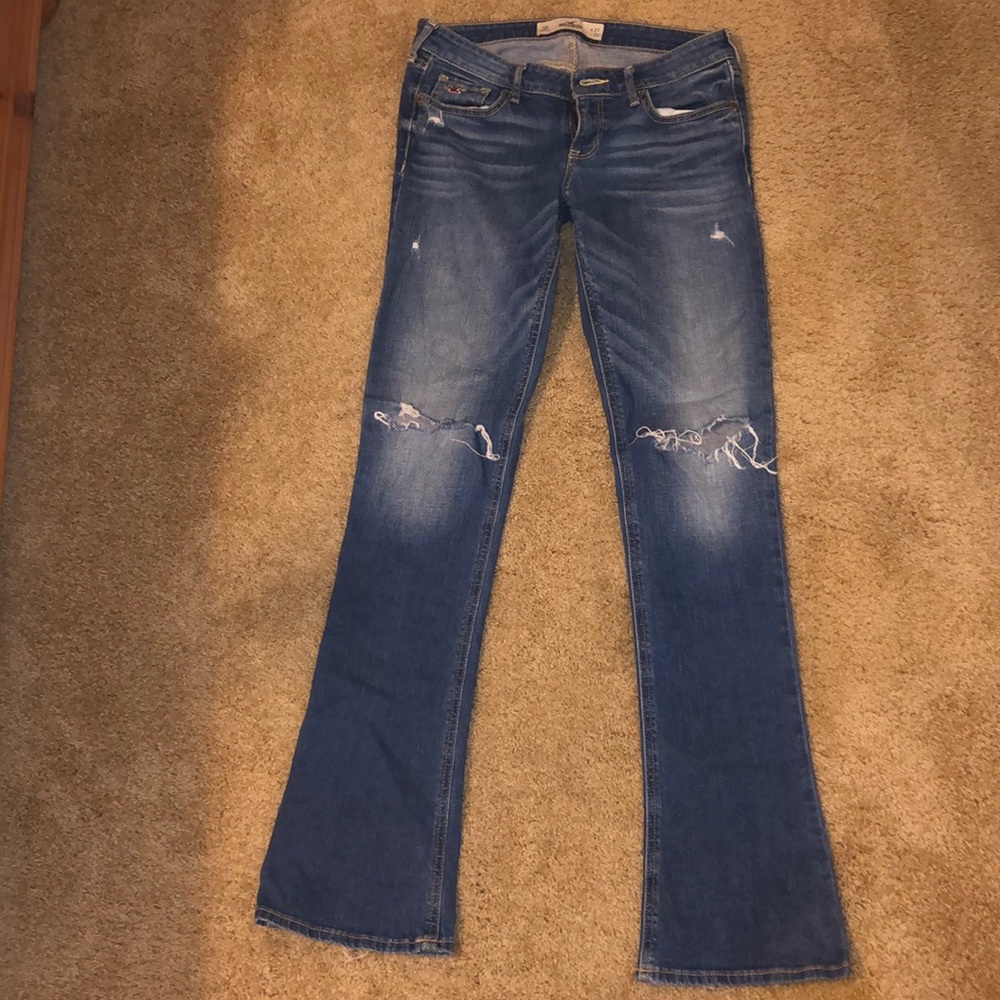 Distressed jeans